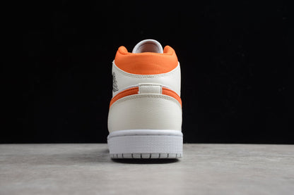 Nike Air Jordan 1 Mid SE Starfish Pure Platinum Sneakers