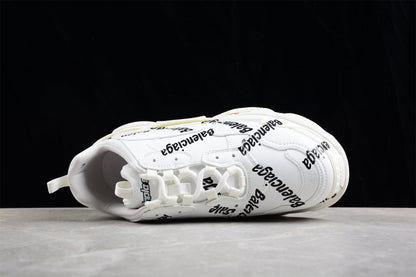 Balenciaga Triple S Allover Logo White Sneakers