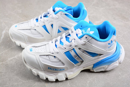 Adidas x Balenciaga Track Forum Low White Blue Sneakers