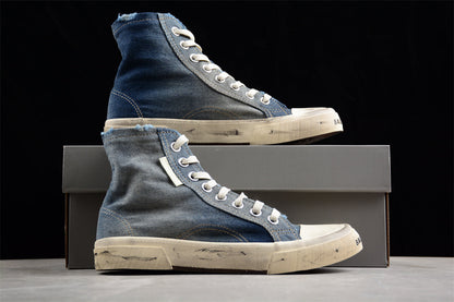 Balenciaga Paris High Denim Blue Sneakers