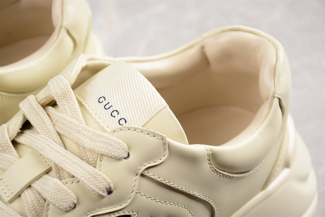 Gucci Interlocking G Rhyton Ivory Sneakers