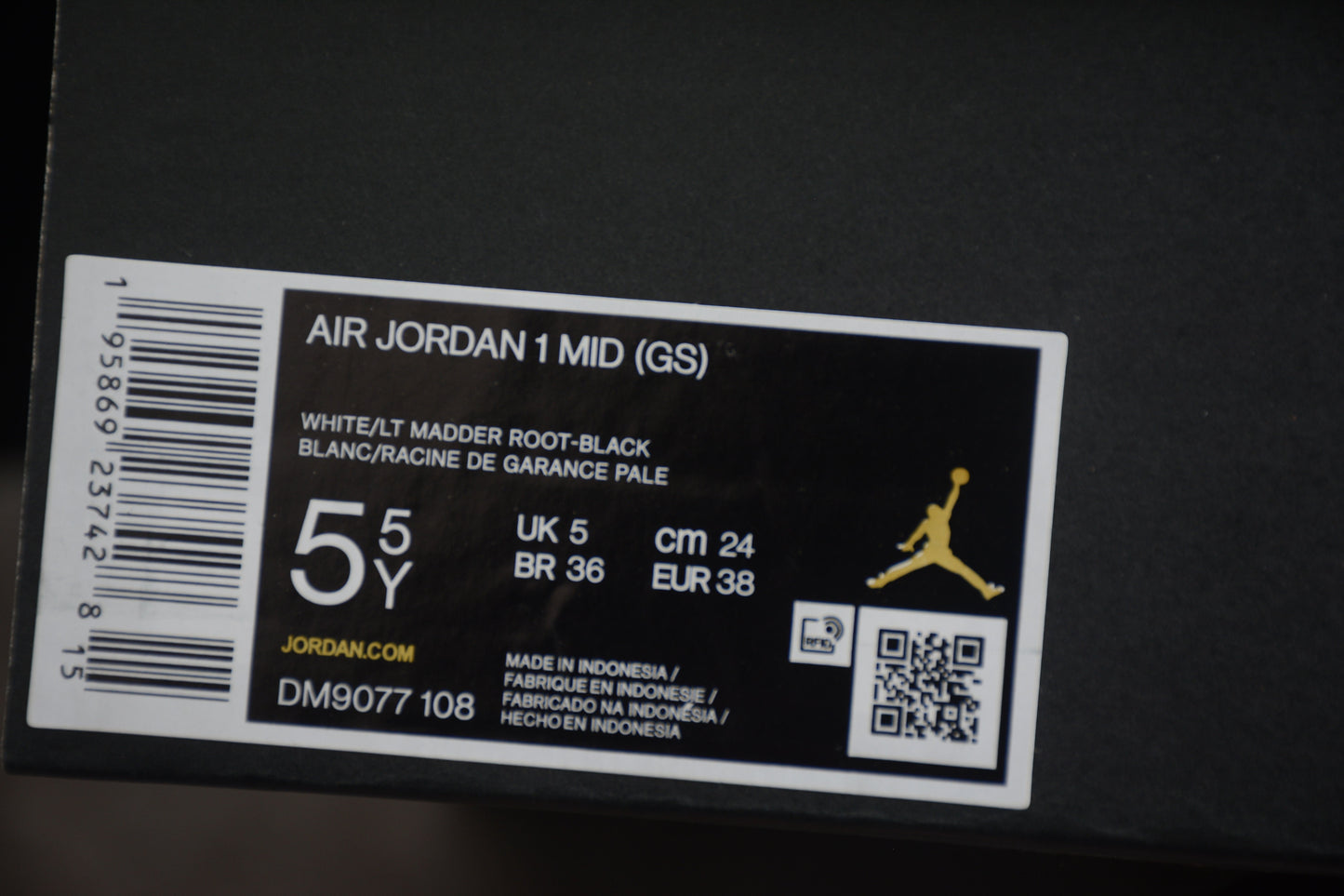 Air Jordan 1 Mid "Light Madder Root" (GS)