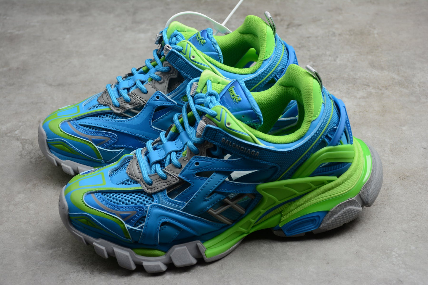 Balenciaga Track 2 Blue Green Sneakers