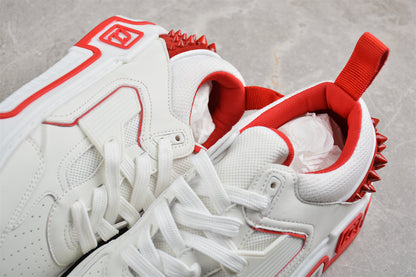 Christian Louboutin Astroloubi Leather White Red