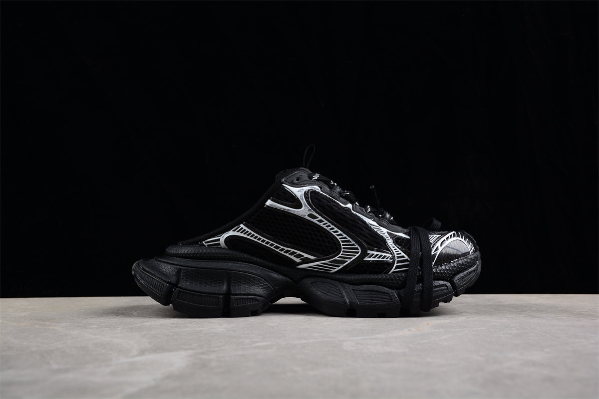 Balenciaga 3XL Mule Black White