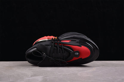 Balmain Unicorn Black Red Trainers
