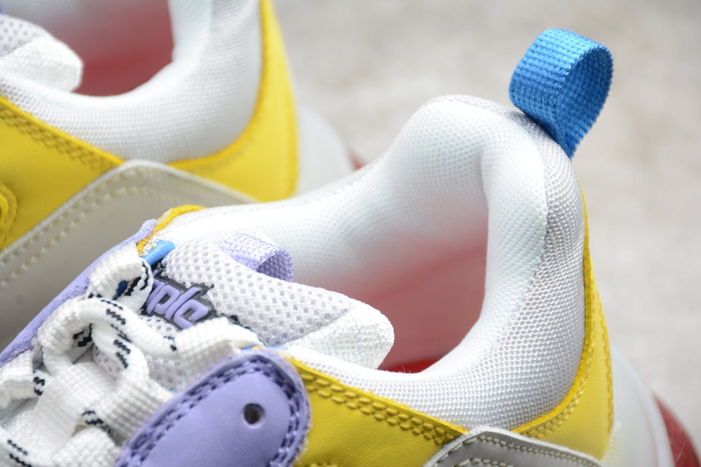 Balenciaga Triple S Clear Sole White Yellow Sneakers