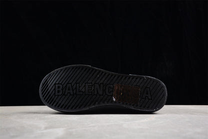 Balenciaga Paris High Destroyed Triple Black Sneakers