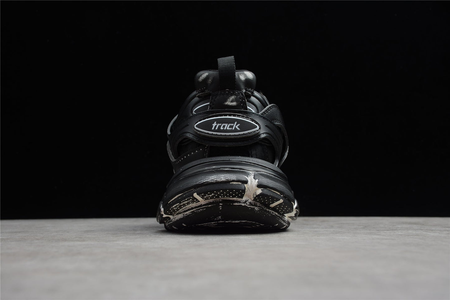 Men's Faded Black Track Sneakers