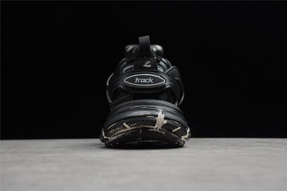 Men's Faded Black Track Sneakers