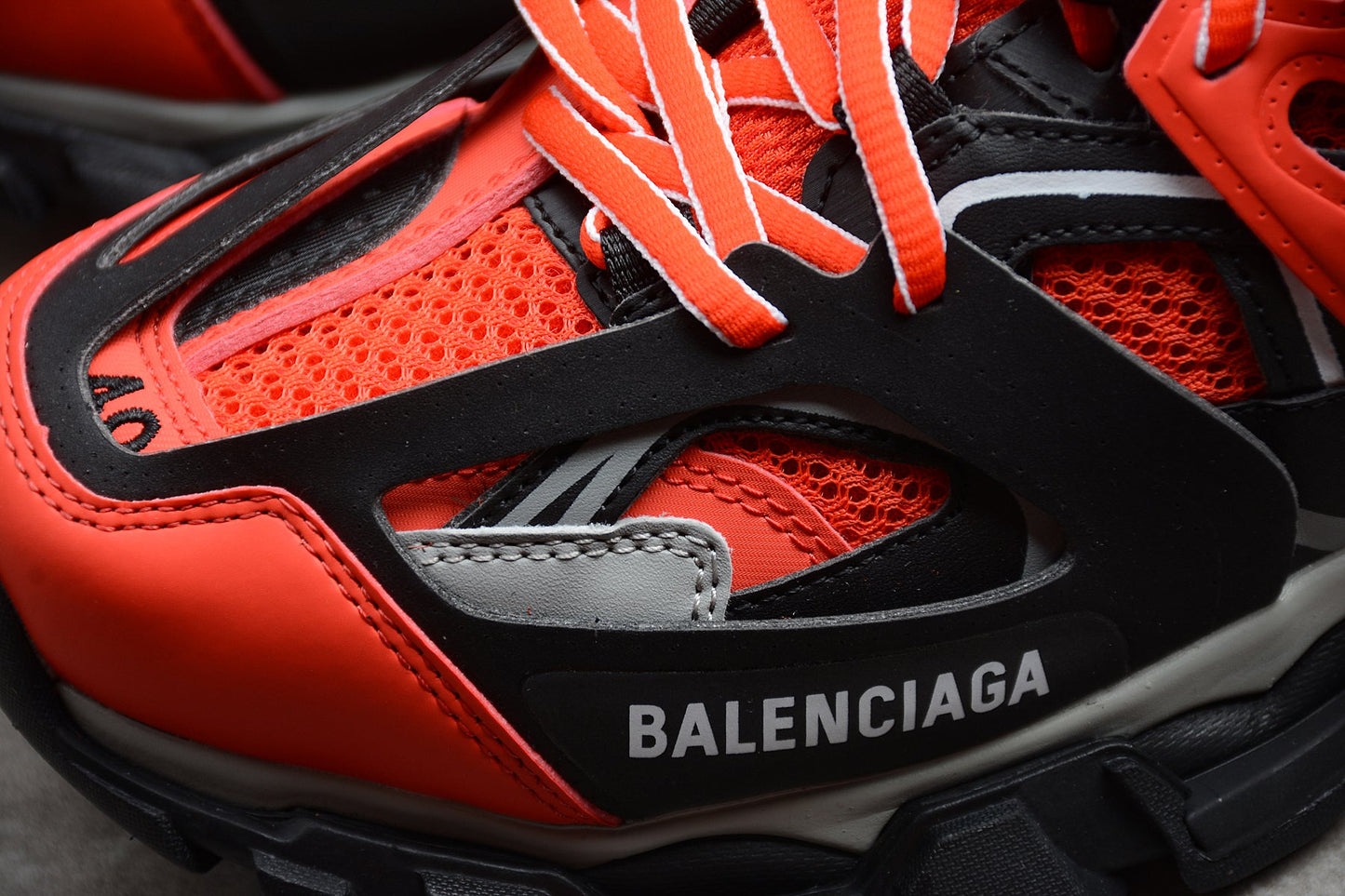 Men's Red & Black Track Performance Sneakers
