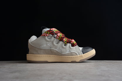 Lanvin Leather Curb White Black Gum