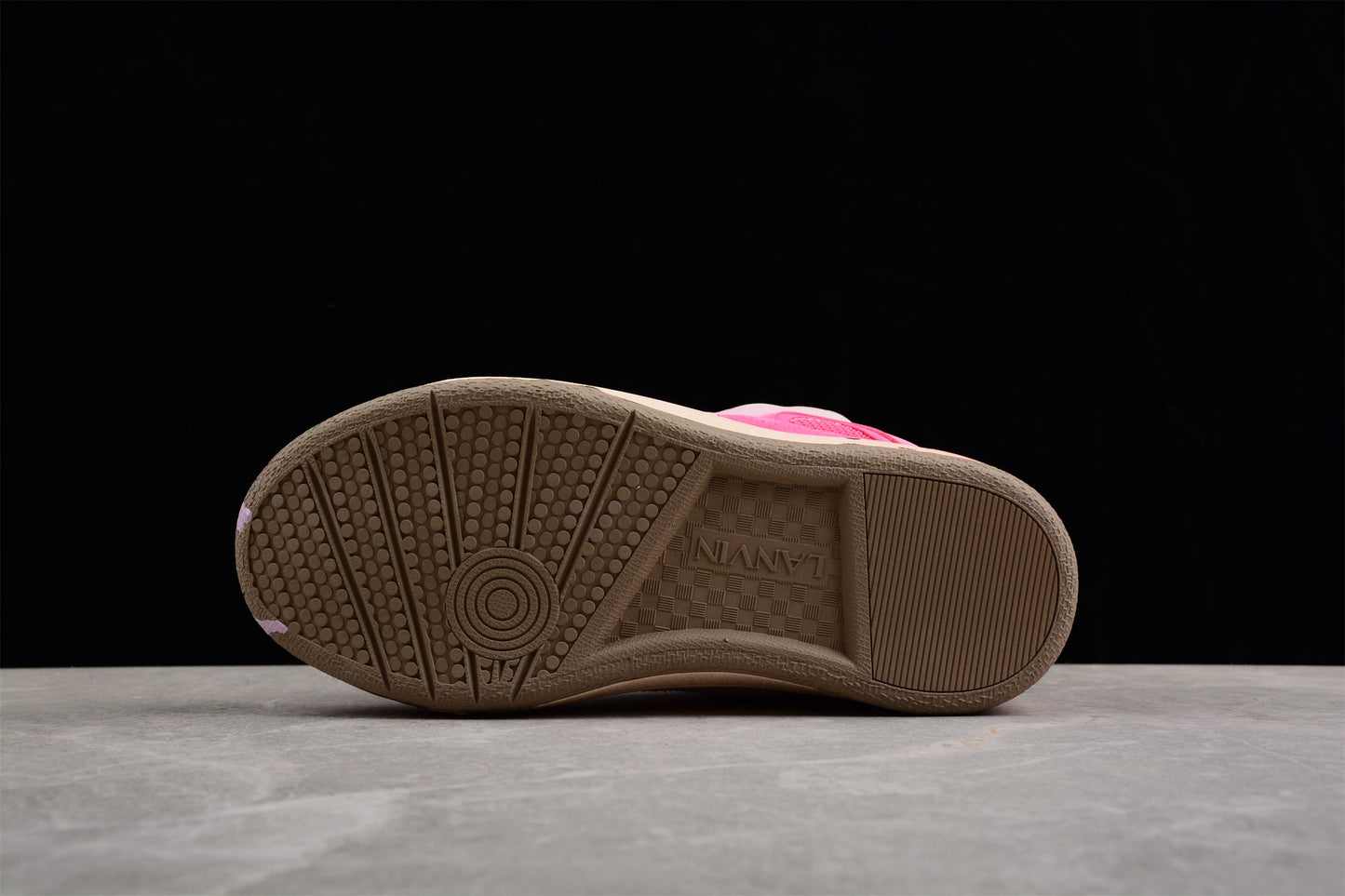 Gallery Dept. x Lanvin Curb Light Sneakers 'Paint Drip – Pale Pink'