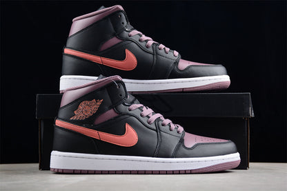 Nike Air Jordan 1 Mid SE Black Sky J Mauve Sneakers