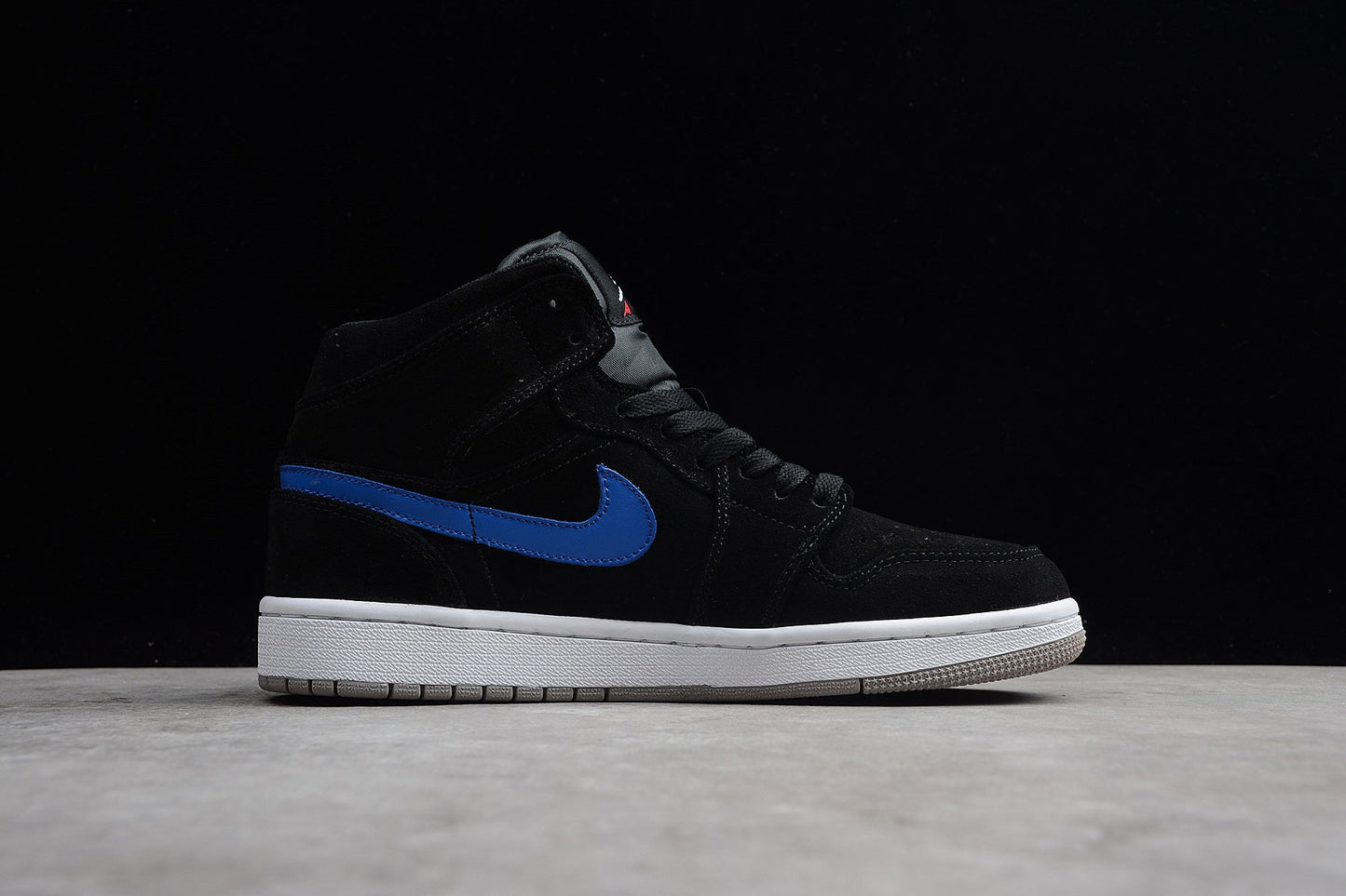 Air Jordan 1 Mid "Multicolor Swoosh" Black