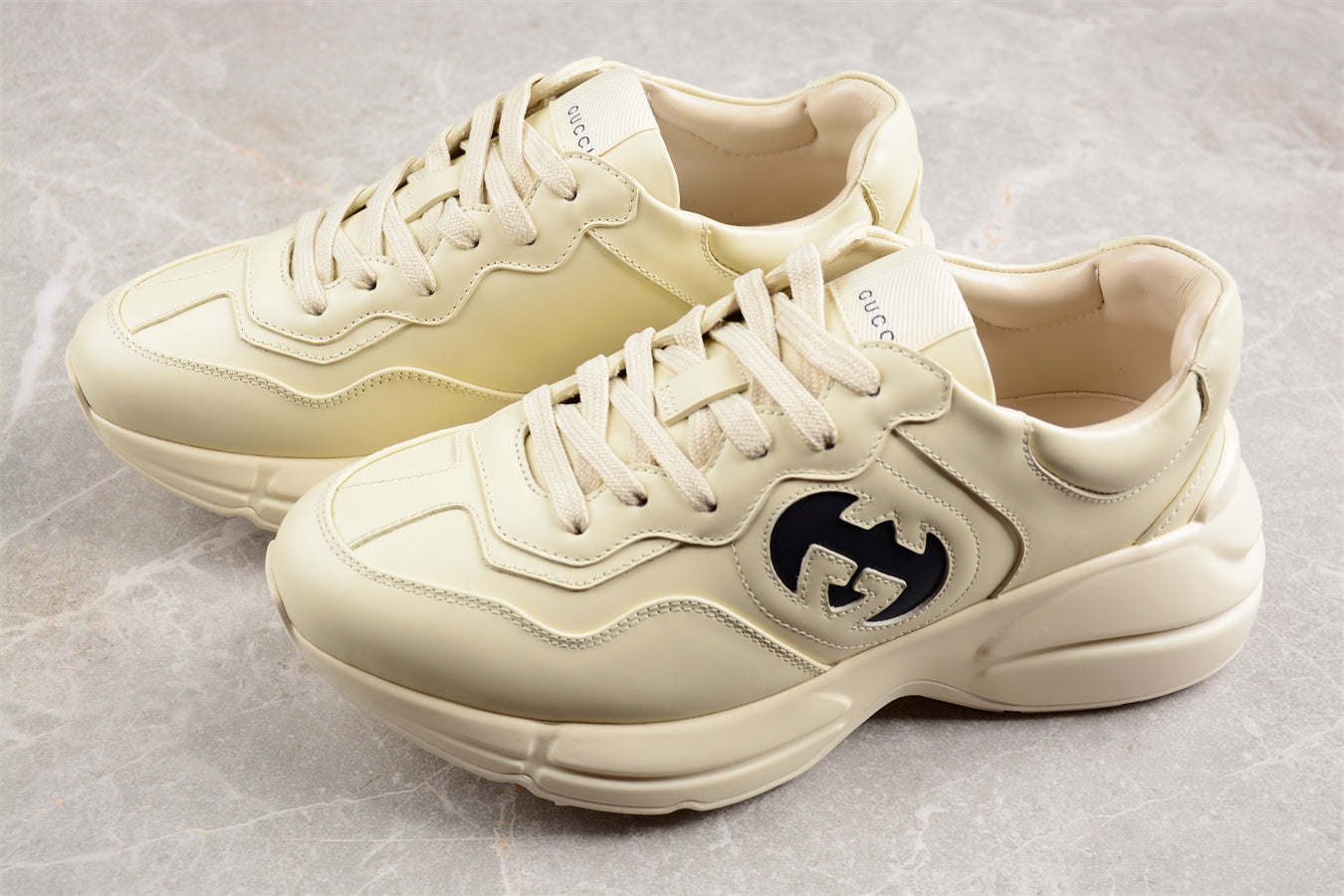 Gucci Interlocking G Rhyton Ivory Sneakers