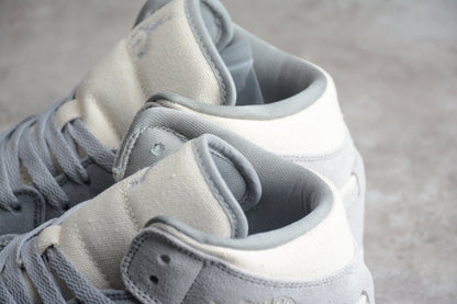Nike Air Jordan 1 Mid SE Coconut Milk Particle Grey Sneakers