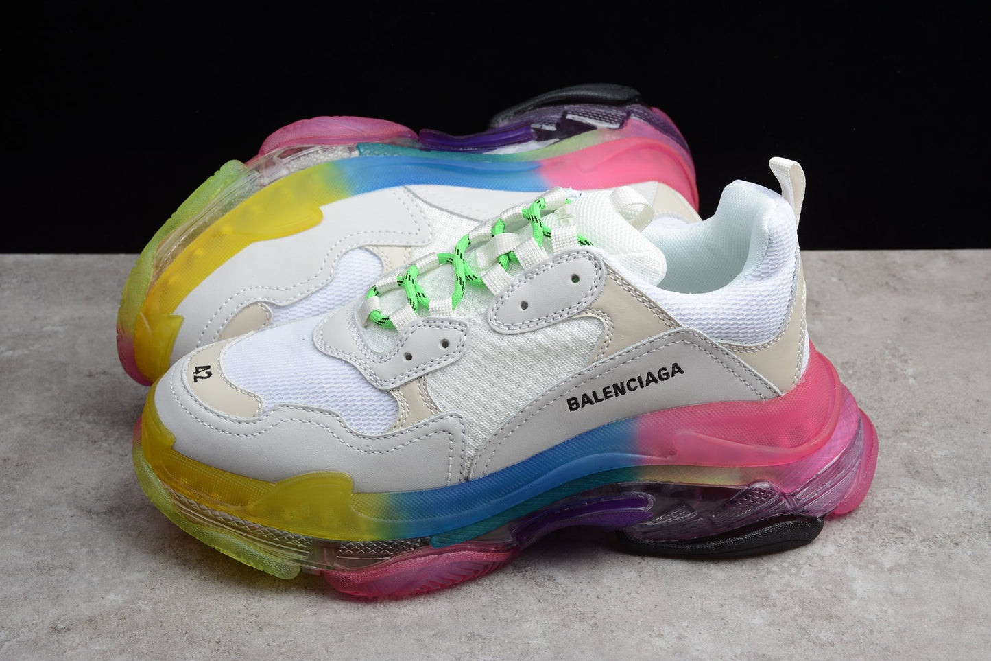 Balenciaga Triple S Rainbow Sole Sneakers