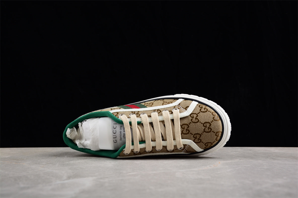Gucci Tennis 1977 GG Canvas Beige Ebony Sneakers