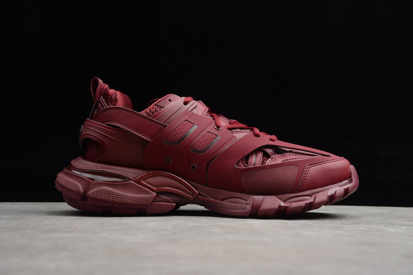 Women's Burgundy Track Lifestyle Sneakers