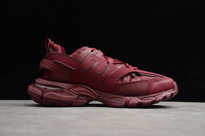 Women's Burgundy Track Lifestyle Sneakers