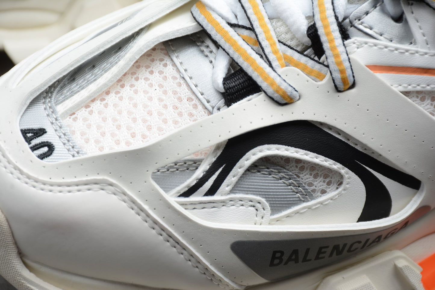 Balenciaga Track White Orange Sneakers