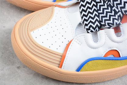 Lanvin Leather Curb Beige Sneakers