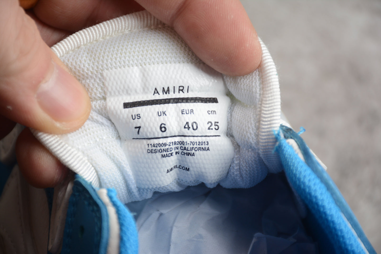 AMIRI Skel Top Low 'Powder Blue'