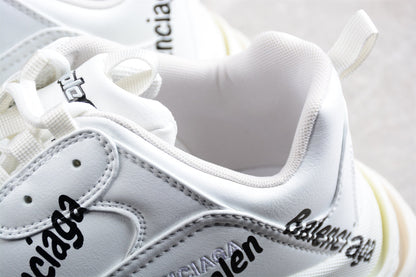 Balenciaga Triple S Allover Logo White Sneakers