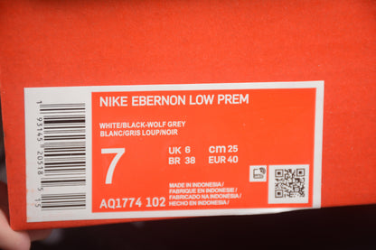Nike Ebernon Low Premium White Black Sneakers