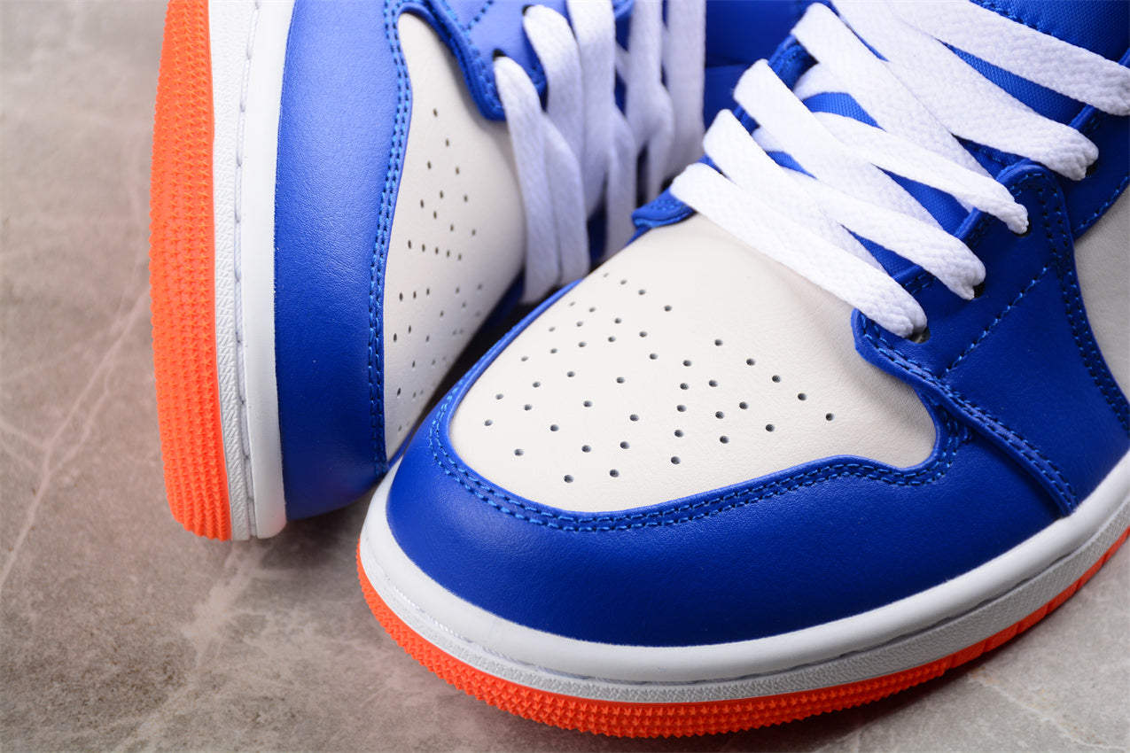 Air Jordan 1 Mid "Knicks" Orange Blue