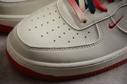 Nike Air Force 1 '07 University Red White Blue Sneakers