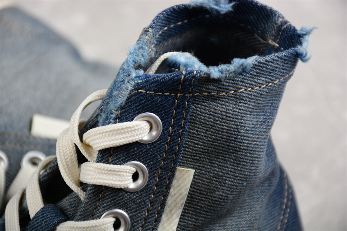 Balenciaga Paris High Denim Blue Sneakers