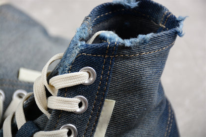 Balenciaga Paris High Denim Blue Sneakers
