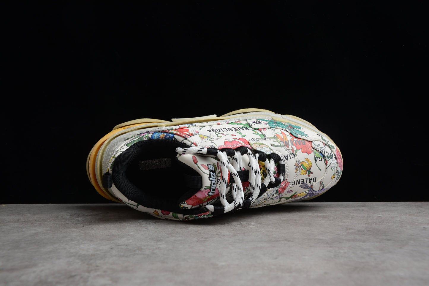 Gucci x Balenciaga Triple S Flora Print Sneakers
