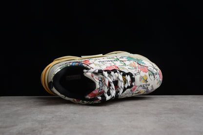 Gucci x Balenciaga Triple S Flora Print Sneakers