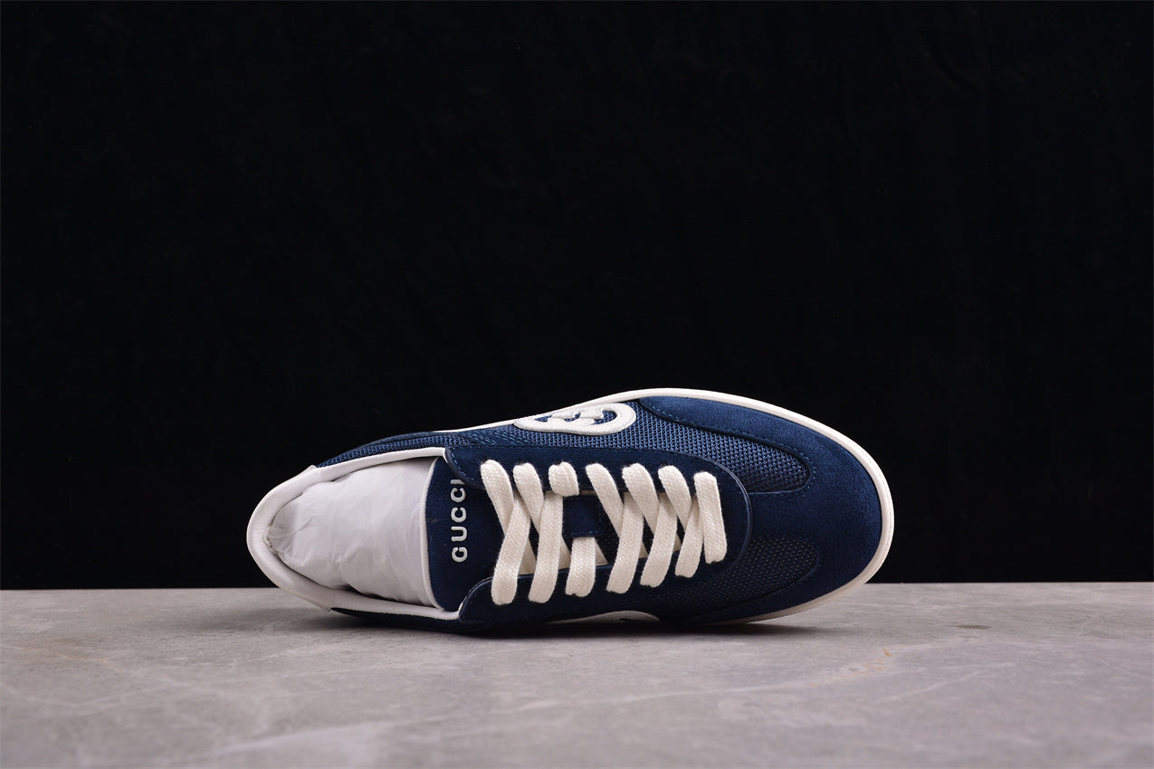 Gucci Interlocking G Blue White Low Top Sneakers