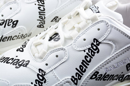 Balenciaga Triple S Allover Logo White Sneakers