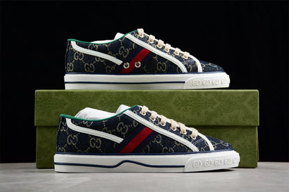 Gucci Tennis 1977 GG Denim Monogram Sneakers