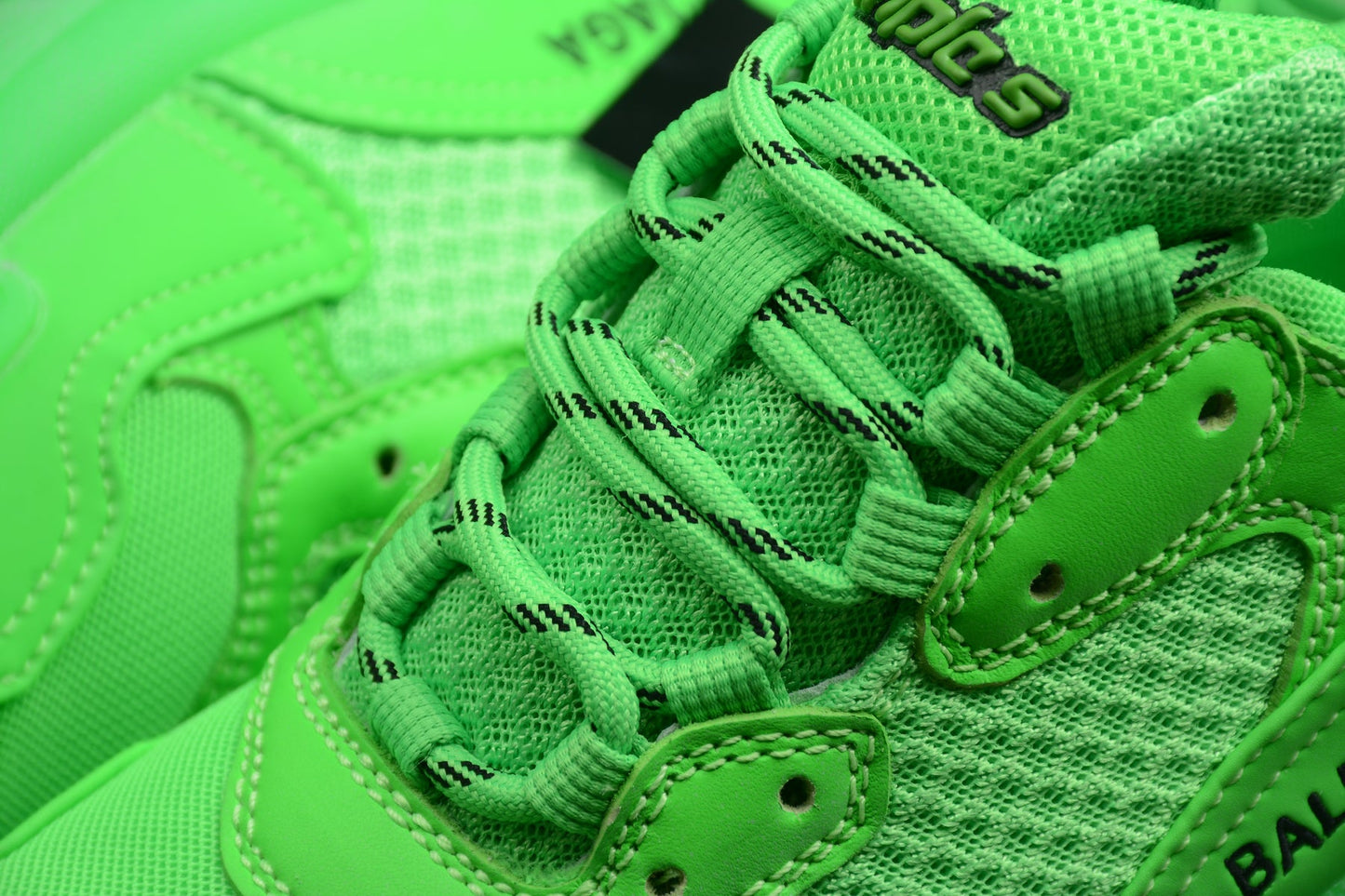 Balenciaga Triple S Neon Green Clear Sole Sneakers