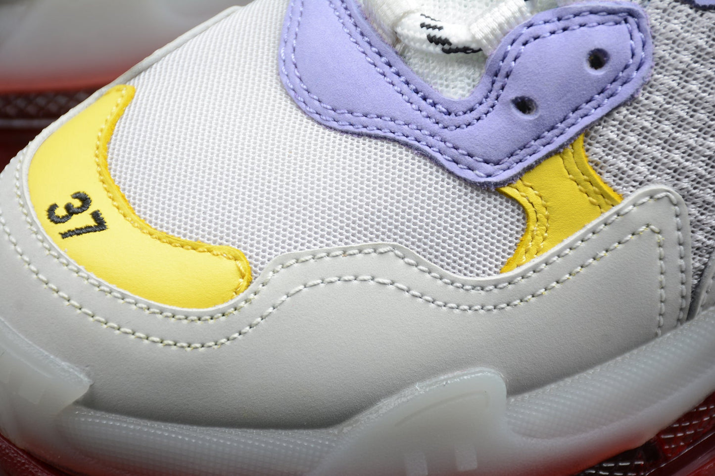 Balenciaga Triple S Clear Sole White Yellow Sneakers
