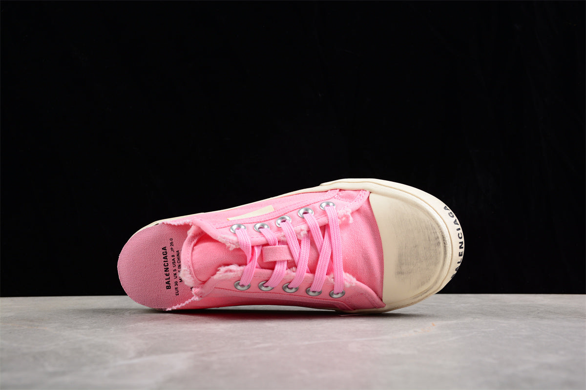 Balenciaga Paris Low VULC Distressed Pink Mule