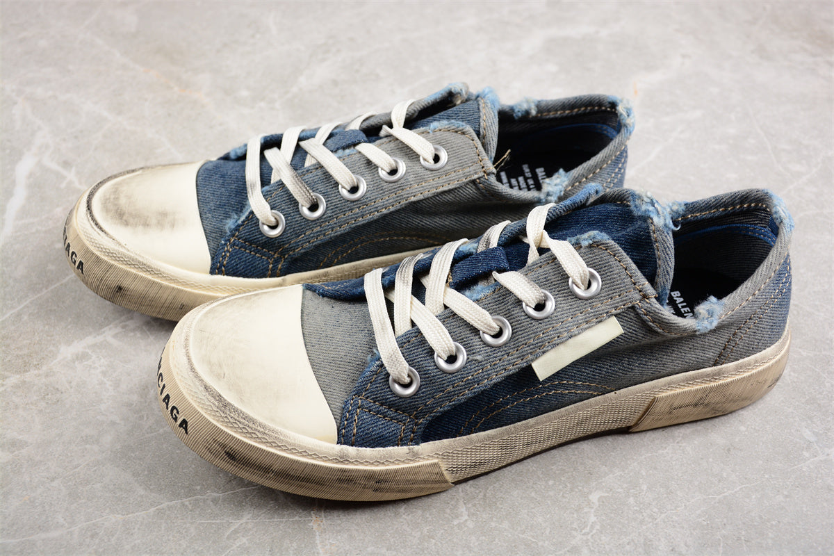 Balenciaga Paris Mid Denim Blue Sneakers