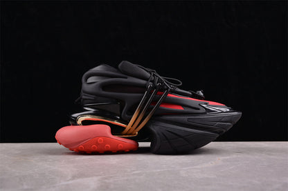 Balmain Unicorn Black Red Trainers