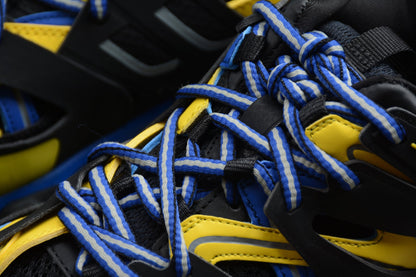Black & Yellow Track Performance Sneakers