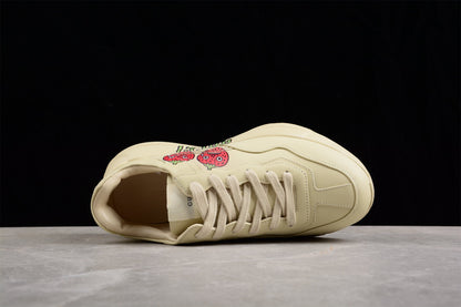 Gucci Rhyton Strawberry Print Ivory Sneakers