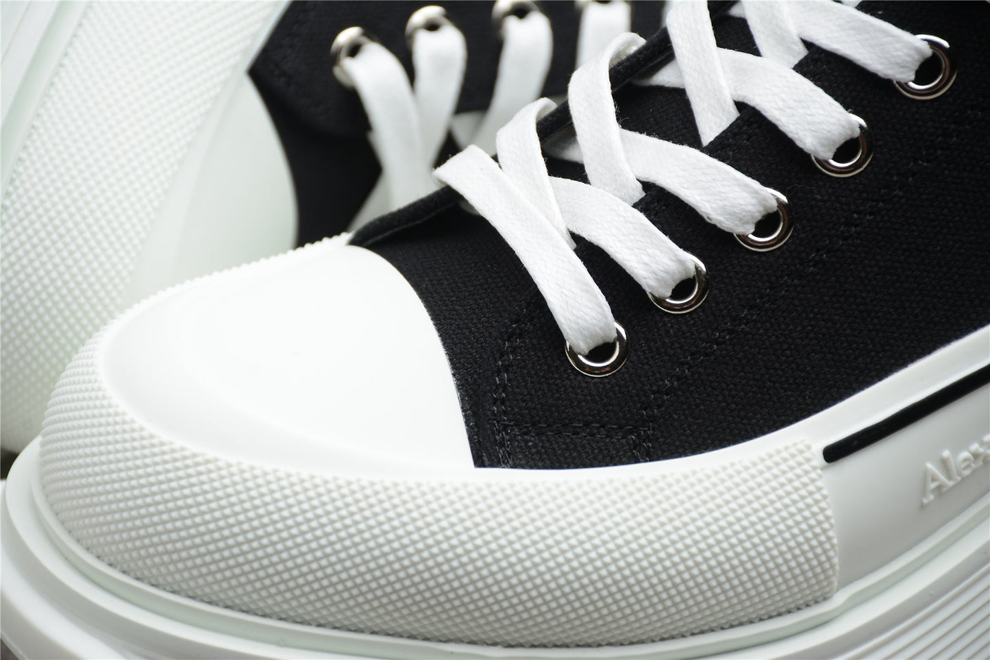 Alexander McQueen Tread Slick Boots 'Black White'