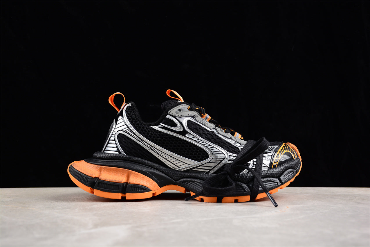 Balenciaga 3XL Black Orange Sneakers
