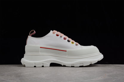 Alexander McQueen Tread Slick White Multi Canvas Sneakers