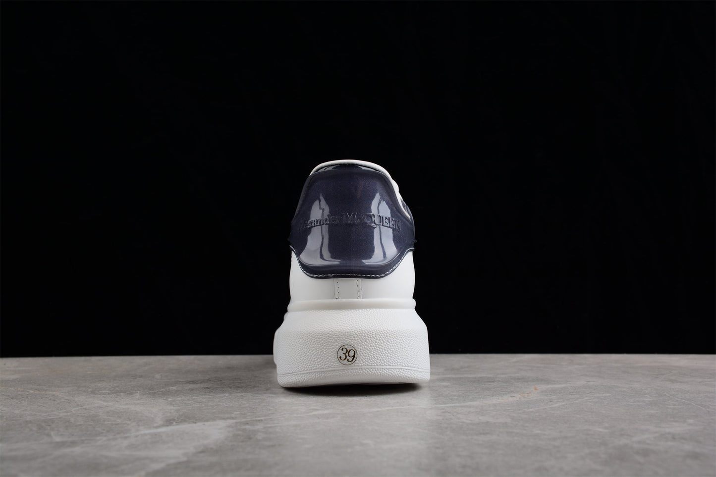 Alexander McQueen Oversized Sneaker in White/Navy